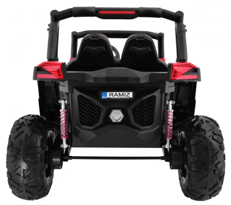 Superstar Kolica Za Djecu Crvena + 4x4 Pogon + Daljinski Upravljač + Nosač Za Prtljagu + Mp3 Led + 6