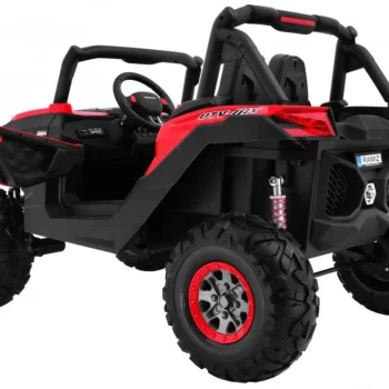 Superstar Kolica Za Djecu Crvena + 4x4 Pogon + Daljinski Upravljač + Nosač Za Prtljagu + Mp3 Led + 7