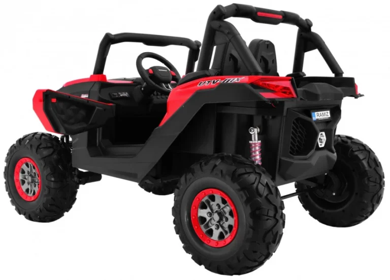 Superstar Kolica Za Djecu Crvena + 4x4 Pogon + Daljinski Upravljač + Nosač Za Prtljagu + Mp3 Led + 7