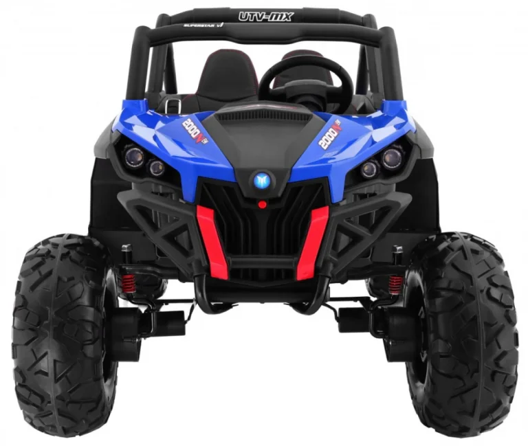 Superstar Kolica Za Djecu Plava + 4x4 Pogon + Daljinski Upravljač + Nosač Za Prtljagu + Mp3 Led + 2