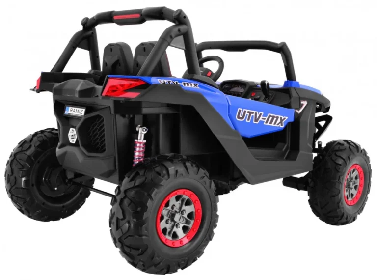 Superstar Kolica Za Djecu Plava + 4x4 Pogon + Daljinski Upravljač + Nosač Za Prtljagu + Mp3 Led + 4