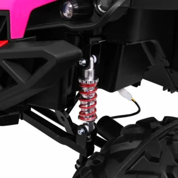 Superstar Kolica Za Djecu Roza + 4x4 Pogon + Daljinski Upravljač + Nosač Za Prtljagu + Mp3 Led + Brava Na Vratima 14