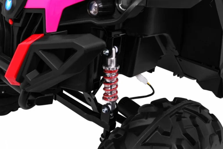 Superstar Kolica Za Djecu Roza + 4x4 Pogon + Daljinski Upravljač + Nosač Za Prtljagu + Mp3 Led + Brava Na Vratima 14