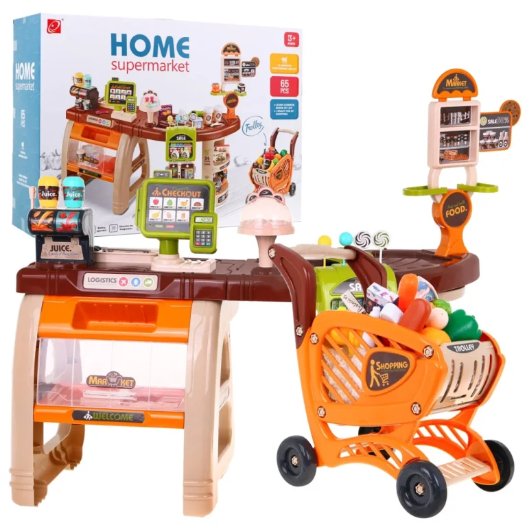 Supermarket Set 65 Dijelova S Kolicima 3+ 1