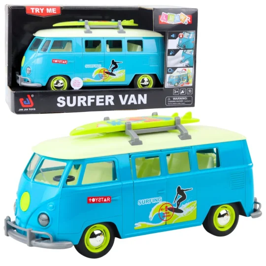Surfer Kombi S Daskom Za Surfanje, Svjetla I Zvukovi, Tirkizni 1