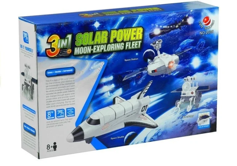 Svemirski Avion Solarna Energija 3 U 1 Mjesec Istraživanje Flote Diy Kreativno 4