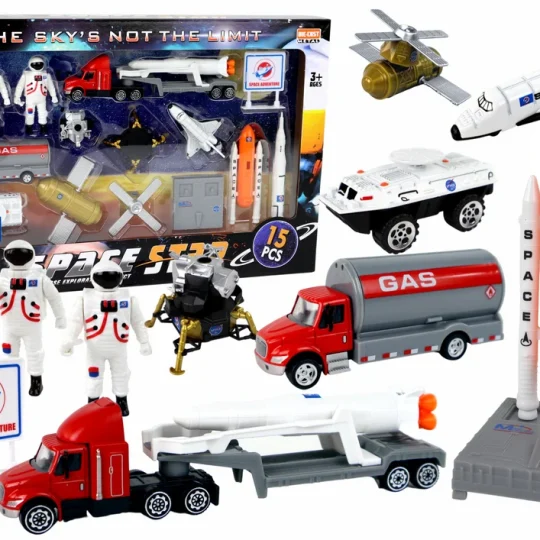 Svemirski Set Figura S Kamionom I Raketom 15 Dijelova 1