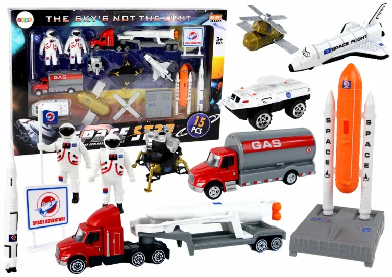 Svemirski Set Figura S Kamionom I Raketom 15 Dijelova 1