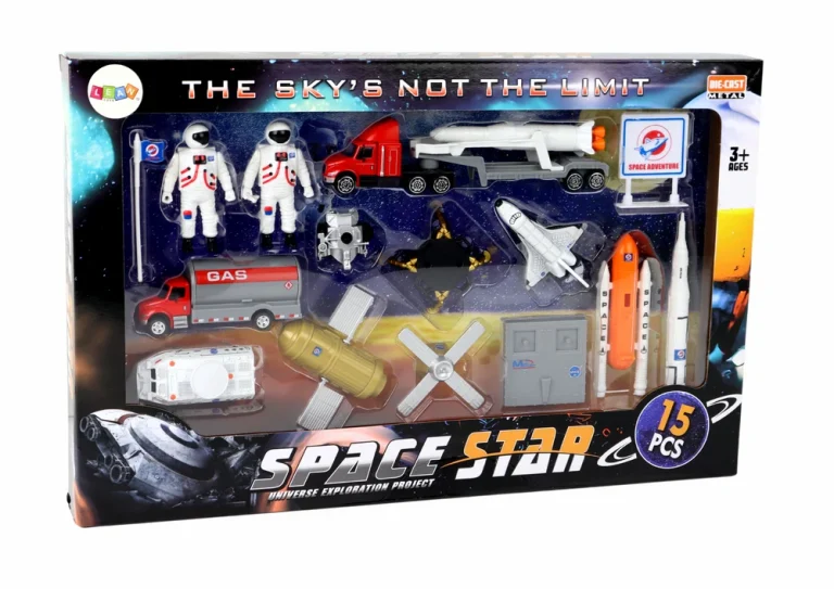Svemirski Set Figura S Kamionom I Raketom 15 Dijelova 5