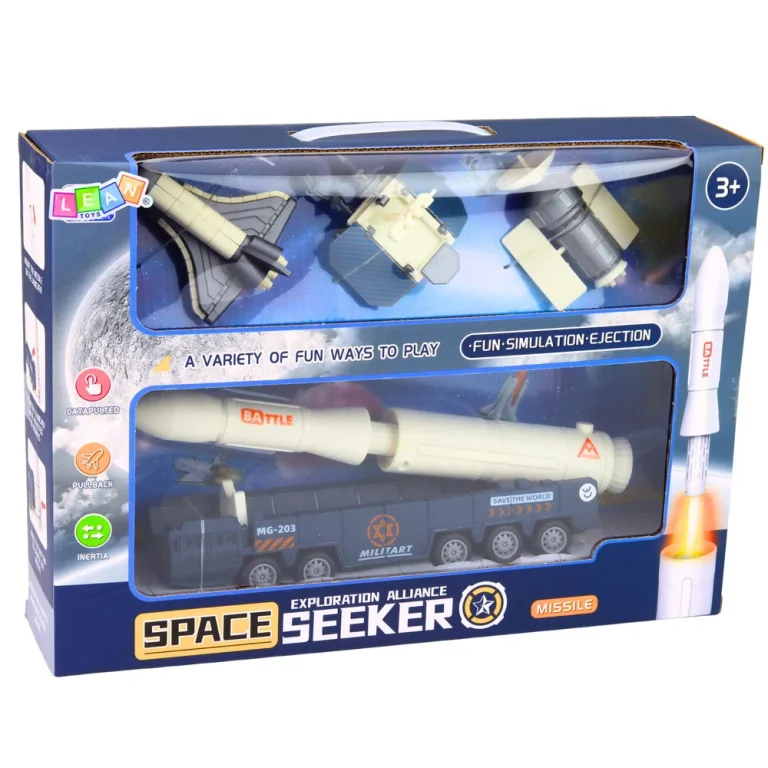 Svemirski Set Raketa šatl Satelit I Transportno Vozilo 5