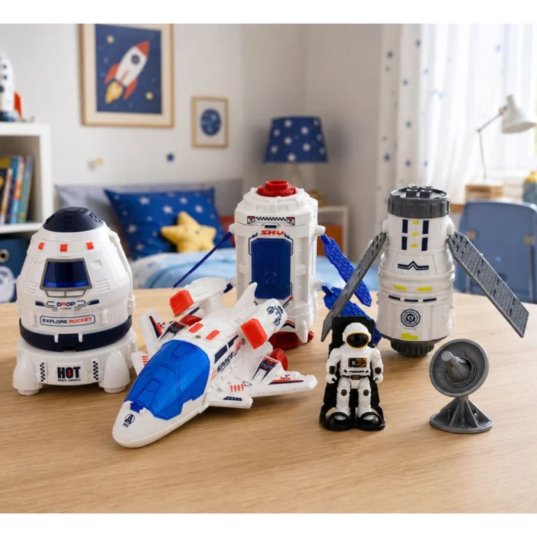 Svemirski Set S Brodom, Kapsulom, Satelitom I Astronautom 6
