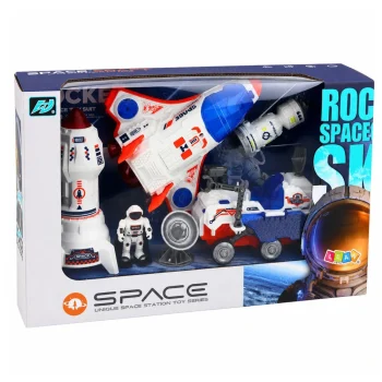Svemirski Set S Raketom, šatlom, Satelitom I Astronautom 7