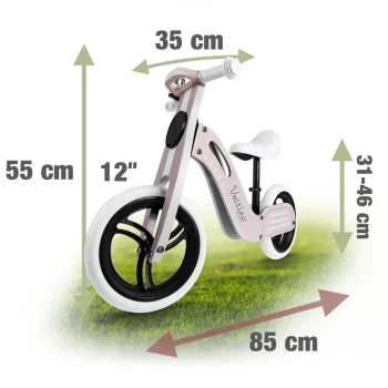 Svijetloružičasti Drveni Balansni Bicikl Ricokids Rc 619 8