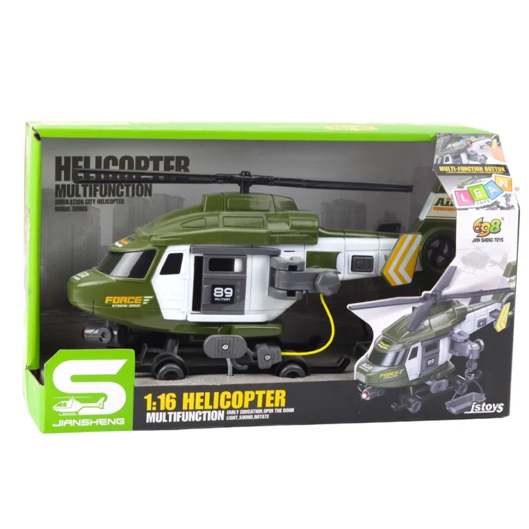 Svjetla I Zvukovi Nosila Za Kuke Vojnog Helikoptera, Kaki 1:16 3