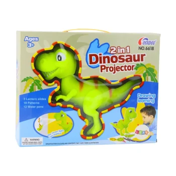 T Rex Projektor S Dinosaurima Za Crtanje I Slikanje, 18 Slika, 2 U 1 Markeri 4