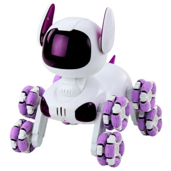 Tooby Robotski Pas Na Daljinsko Upravljanje, Rc 360° Svjetla, Zvukovi, Bijela I Ljubičasta 3