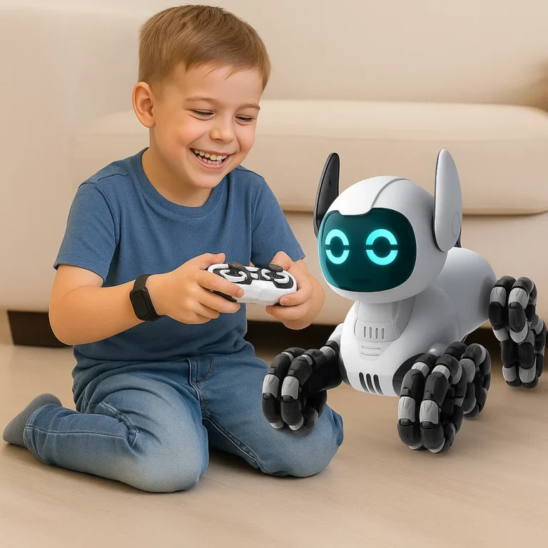 Tooby Robotski Pas Na Daljinsko Upravljanje, Rc 360° Svjetla, Zvukovi, Crno Bijelo 5