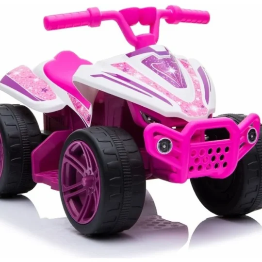 Tr1805 Električni Quad Na Akumulator, Bijelo Ružičasti 1