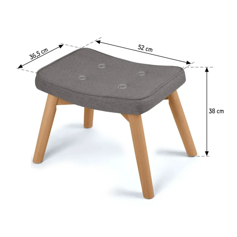 Tabure Za Fotelju Norse Sofotel, Tamno Siva (2054) 6