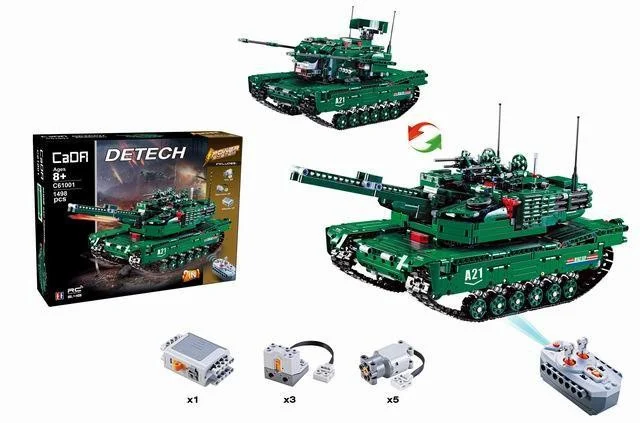 Tehničke Kocke Tenk R/c 2 U 1 1498 Dijelova 8+ 2