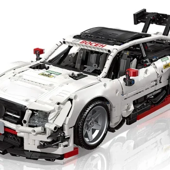Tehnički Set Kockica: Sportski Automobil Bijeli, 2489 Dijelova 2