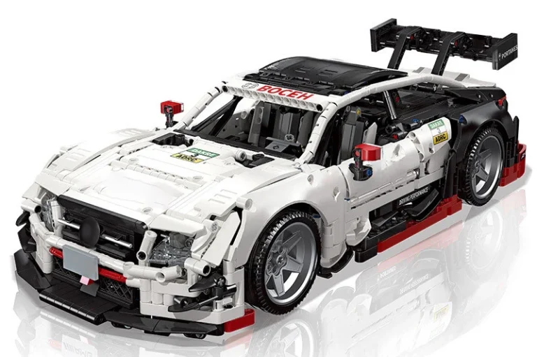 Tehnički Set Kockica: Sportski Automobil Bijeli, 2489 Dijelova 2