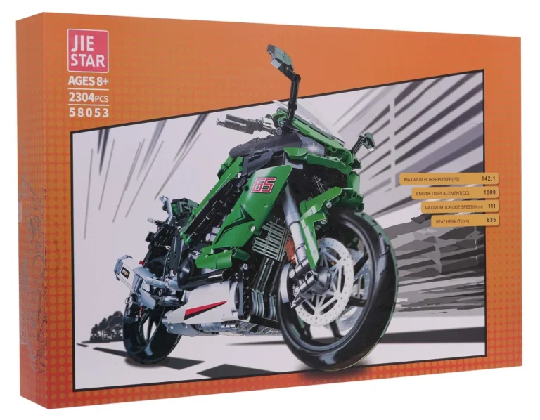 Tehnički Set Kockica: Sportski Motocikl Zeleni, 2304 Dijelova 7