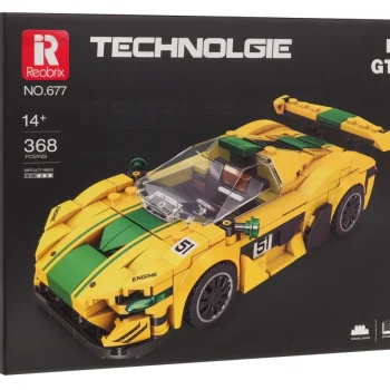 Tehnički Set Kockica žuti Sportski Automobil P1 Gtr, 368 Dijelova 7