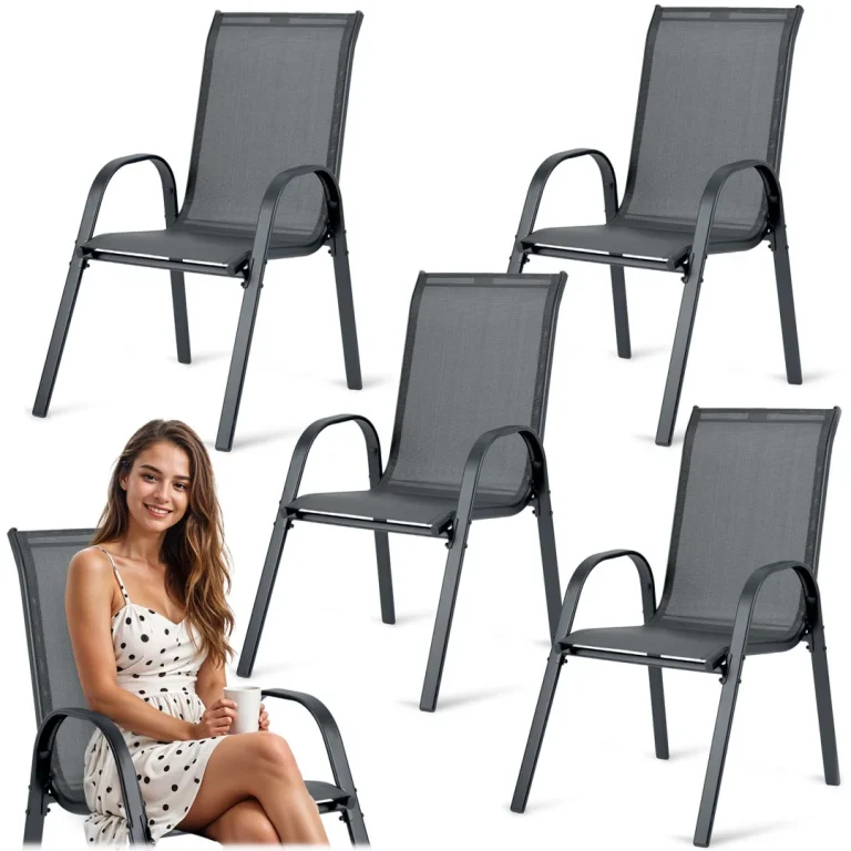 Tekstilne Vrtne Stolice Sofotel So 980, Set Od 4 Komada, Siva, Var. 298001 4 1