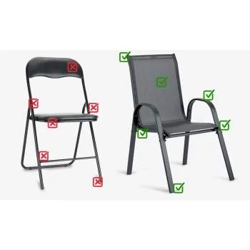 Tekstilne Vrtne Stolice Sofotel So 980, Set Od 4 Komada, Siva, Var. 298001 4 11