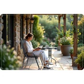 Tekstilne Vrtne Stolice Sofotel So 980, Set Od 4 Komada, Siva, Var. 298001 4 6