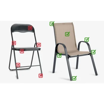 Tekstilne Vrtne Stolice Sofotel So 980, Set Od 4 Komada, Siva, Var. 298002 4 12
