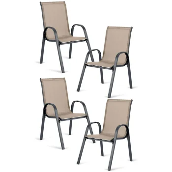 Tekstilne Vrtne Stolice Sofotel So 980, Set Od 4 Komada, Siva, Var. 298002 4 4