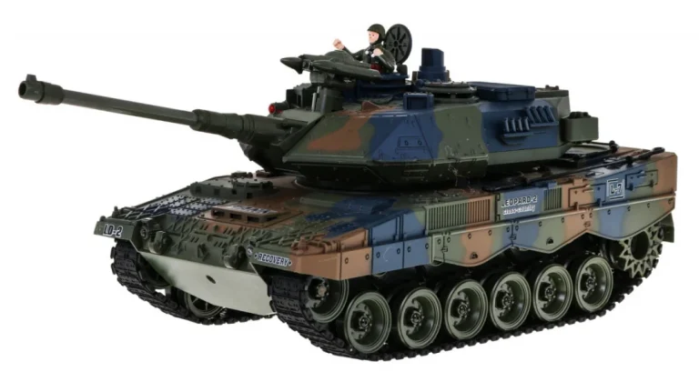 Tenk Leopard 2a6 Na Daljinsko Upravljanje Za Djecu 3+ Godine, Zeleni, Funkcija Dima 1:18 + 2
