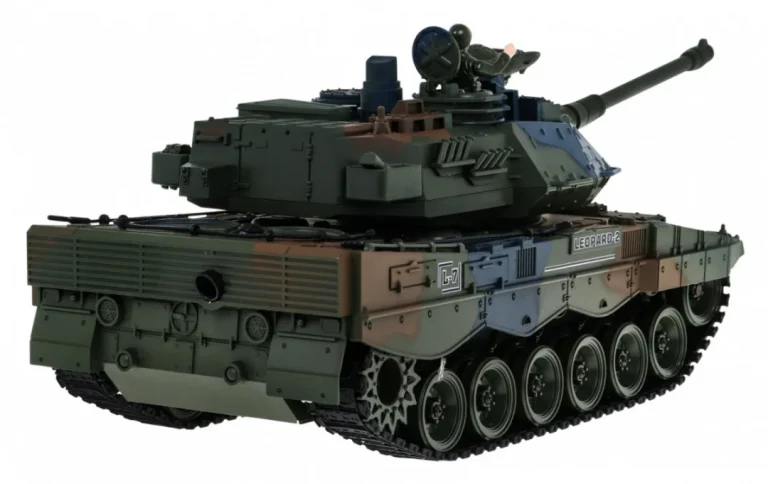 Tenk Leopard 2a6 Na Daljinsko Upravljanje Za Djecu 3+ Godine, Zeleni, Funkcija Dima 1:18 + 4