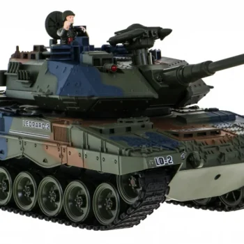 Tenk Leopard 2a6 Na Daljinsko Upravljanje Za Djecu 3+ Godine, Zeleni, Funkcija Dima 1:18 + 5