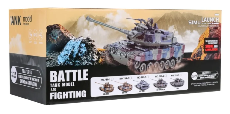 Tenk Leopard 2a6 Na Daljinsko Upravljanje Za Djecu 3+ Godine, Zeleni, Funkcija Dima 1:18 + 8