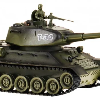 Tenk T 34 Na Daljinsko Upravljanje Za Djecu 3+ Zeleni Model Pucanje 1:28 + Odlična Tenkovska Bitka 6