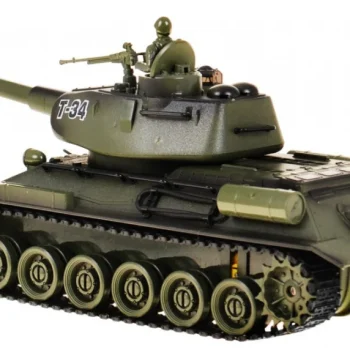 Tenk T 34 Na Daljinsko Upravljanje Za Djecu 3+ Zeleni Model Pucanje 1:28 + Odlična Tenkovska Bitka 9