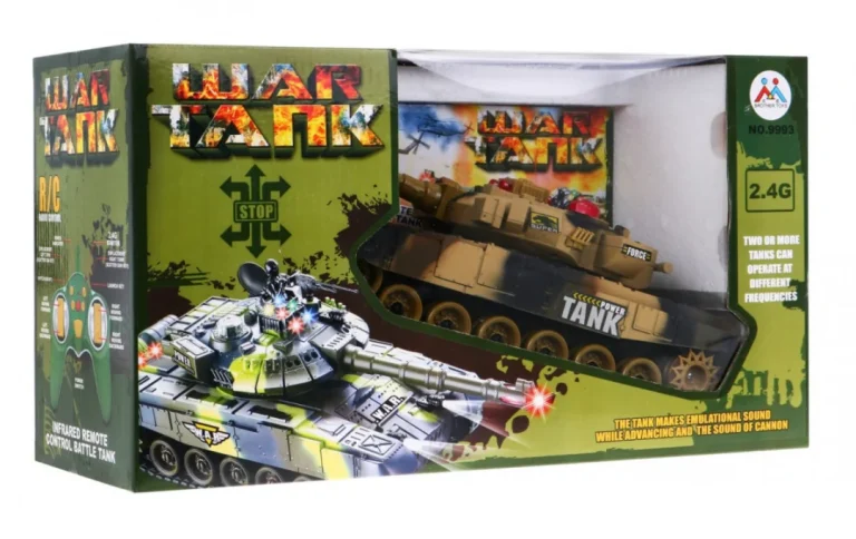 Tenk Na Daljinsko Upravljanje Za Djecu 3+ Bež + Interaktivni Efekti + Pucanj + Daljinski Upravljač 8