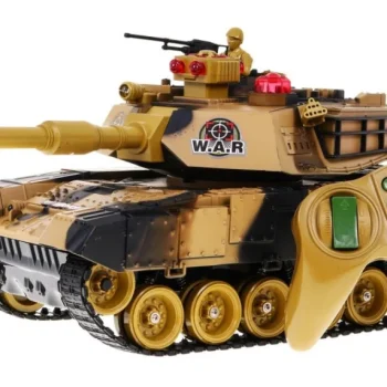 Tenk Na Daljinsko Upravljanje Za Djecu 3+ Godine Bež 1:18 + Daljinski Upravljač + Zvukovi + Led + 2