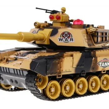 Tenk Na Daljinsko Upravljanje Za Djecu 3+ Godine Bež 1:18 + Daljinski Upravljač + Zvukovi + Led + 3