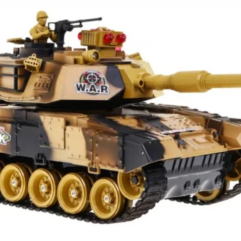 Tenk Na Daljinsko Upravljanje Za Djecu 3+ Godine Bež 1:18 + Daljinski Upravljač + Zvukovi + Led + 6
