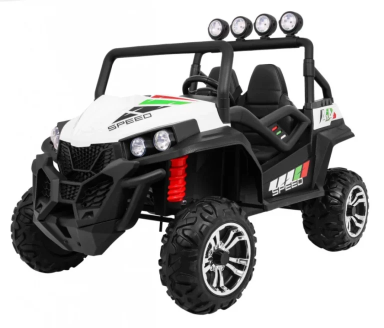 Terenski Grand Buggy Lift Za Djecu Bijeli + 4x4 Pogon + Daljinski Upravljač + Nosač Za, Bijela 1