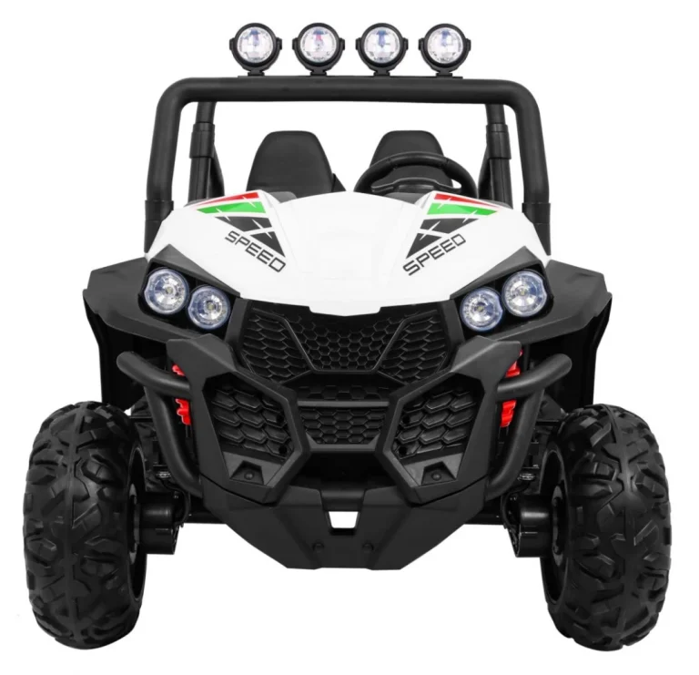 Terenski Grand Buggy Lift Za Djecu Bijeli + 4x4 Pogon + Daljinski Upravljač + Nosač Za, Bijela 3