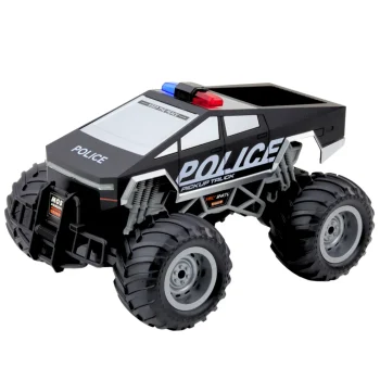 Terenski Rc Policijski Automobil Na Daljinsko Upravljanje, Crni 1:16 2