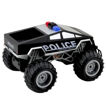 Terenski Rc Policijski Automobil Na Daljinsko Upravljanje, Crni 1:16 3