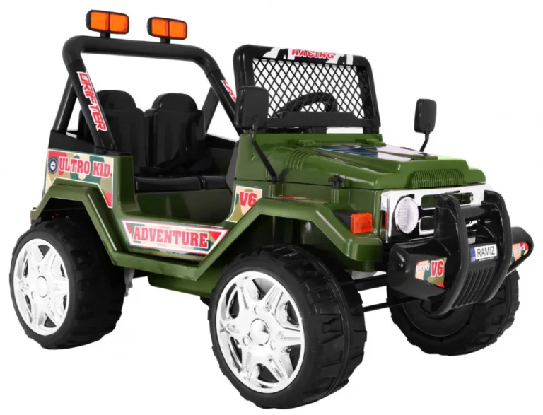 Terenski Raptor Drifter Na Baterije Za Djecu, Zeleni + Daljinski Upravljač, Zelena 2