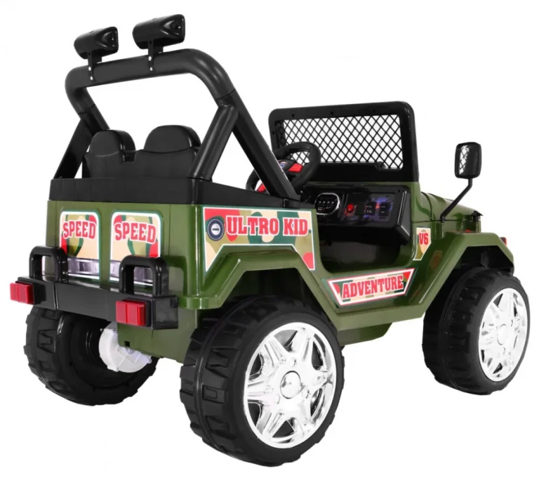 Terenski Raptor Drifter Na Baterije Za Djecu, Zeleni + Daljinski Upravljač, Zelena 3