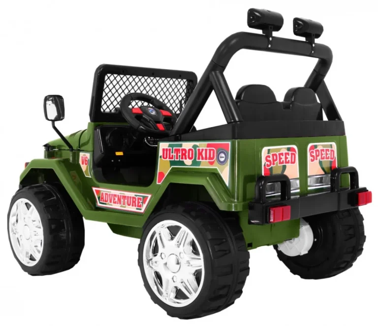 Terenski Raptor Drifter Na Baterije Za Djecu, Zeleni + Daljinski Upravljač, Zelena 4
